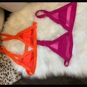 Bras • mesh • block • neon